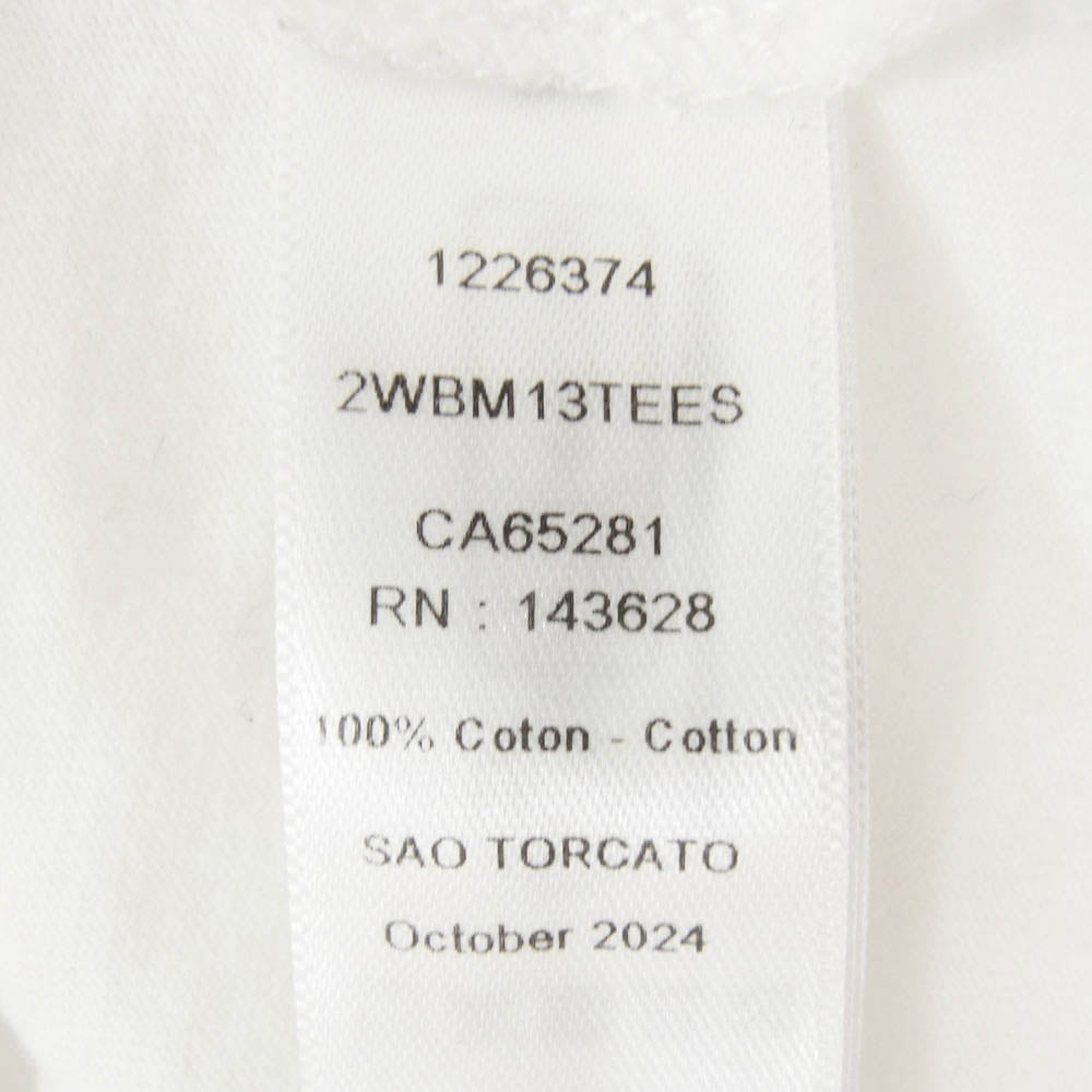 Christian Dior クリスチャンディオール 2WBM13TEES キッズ 13サイズ ラバーロゴ 半袖 Tシャツ ホワイト系 13【中古】