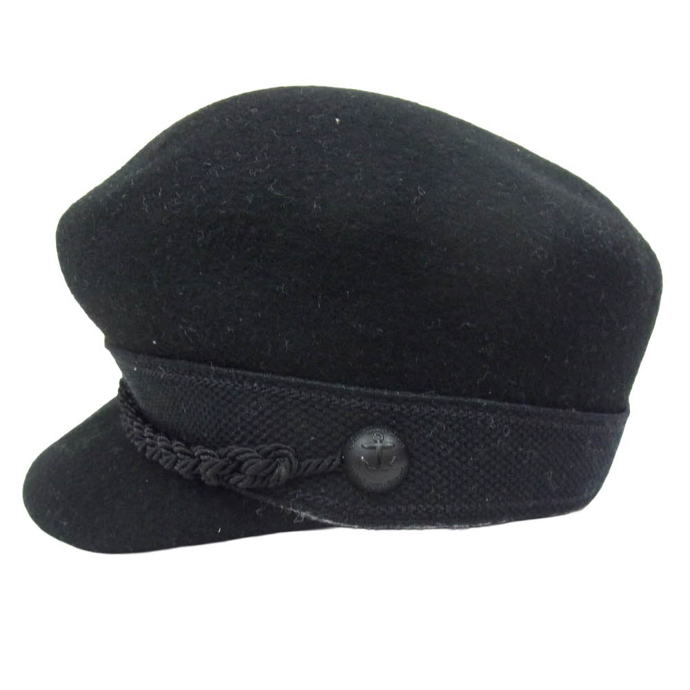 Christian Dior クリスチャンディオール 41DTF920G103 ウール フェルト ロゴ キャスケット ハット 帽子 ブラック系 57【中古】