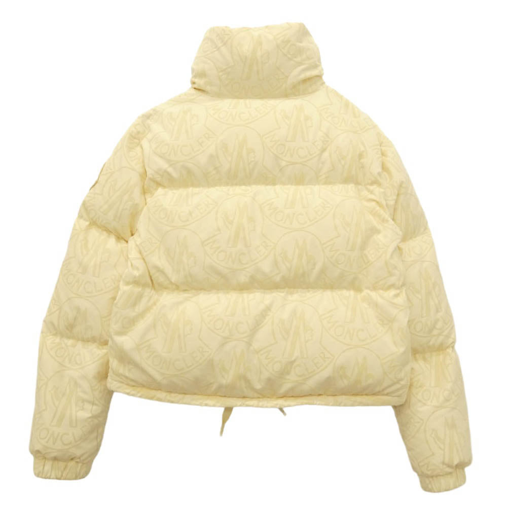 MONCLER モンクレール 23AW I20931A00202 MERLE 総柄 ダウン ジャケット オフホワイト系 1【中古】