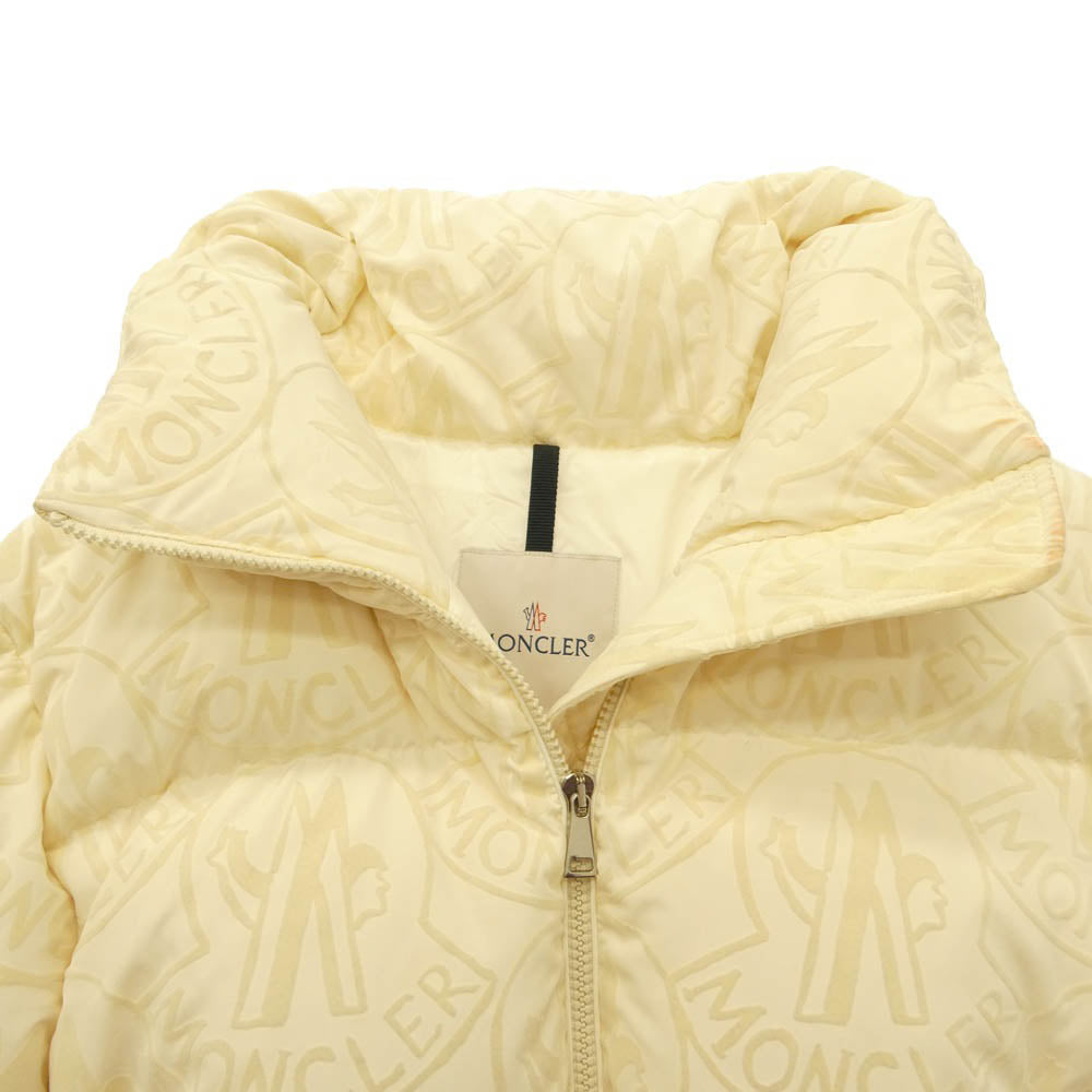 MONCLER モンクレール 23AW I20931A00202 MERLE 総柄 ダウン ジャケット オフホワイト系 1【中古】
