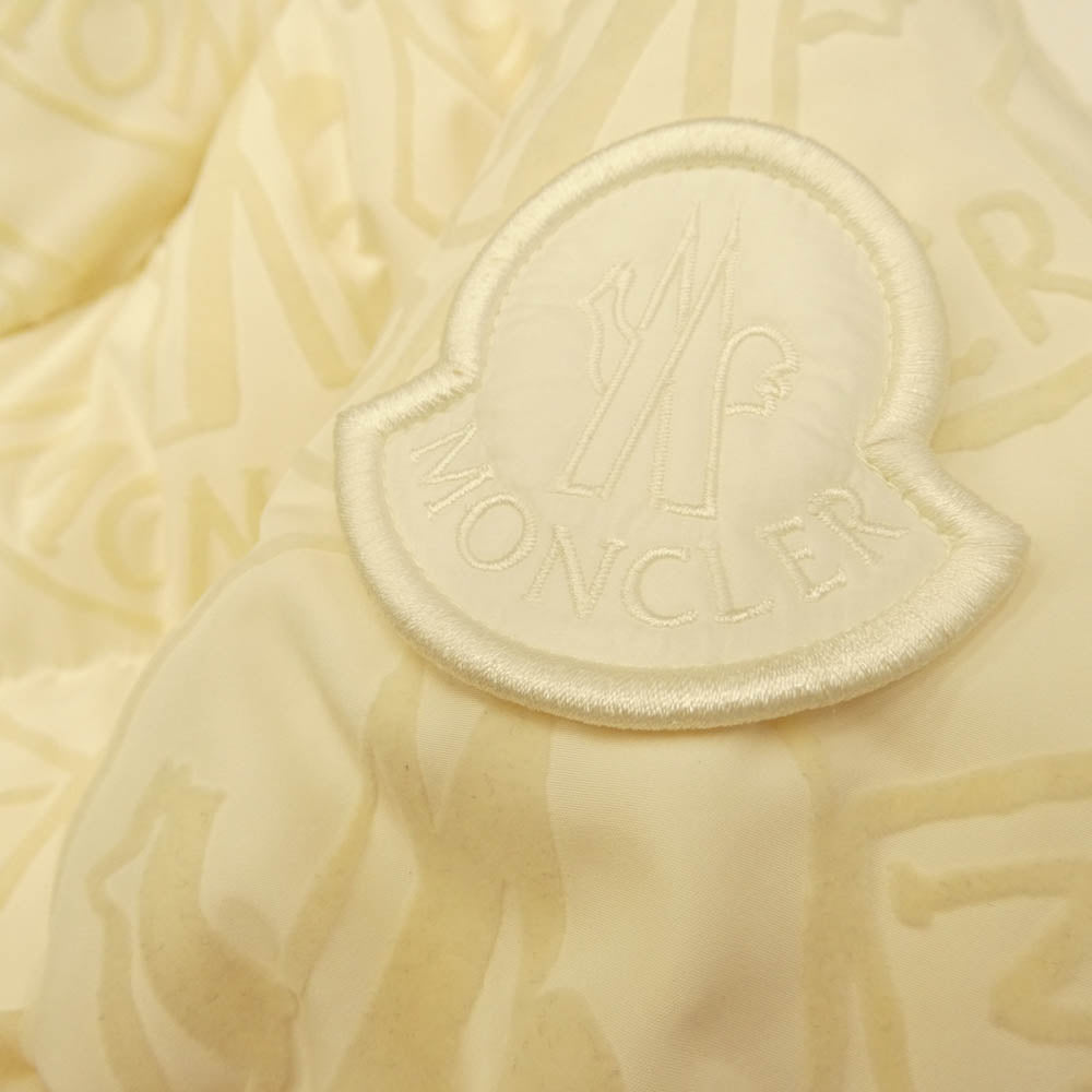 MONCLER モンクレール 23AW I20931A00202 MERLE 総柄 ダウン ジャケット オフホワイト系 1【中古】