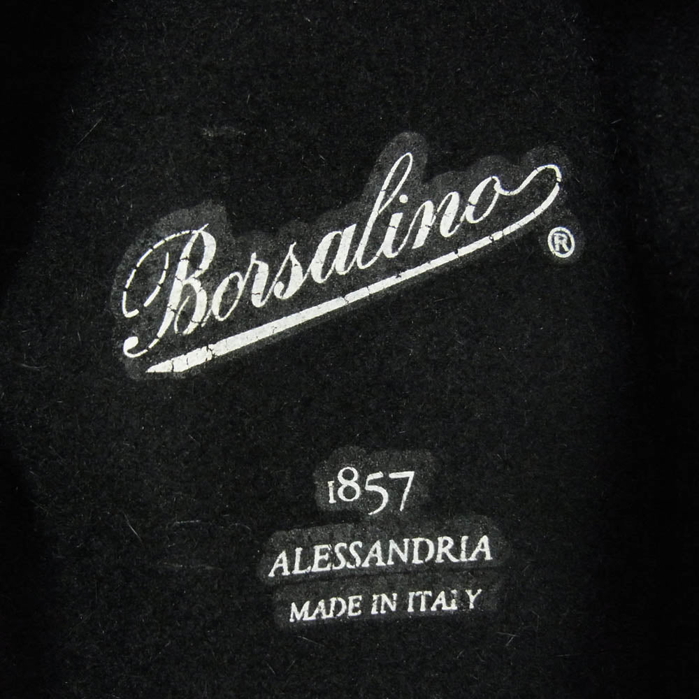 Borsalino ボルサリーノ Alessandria アレッサンドリア フェルト 中折れハット 帽子 ブラック系【中古】