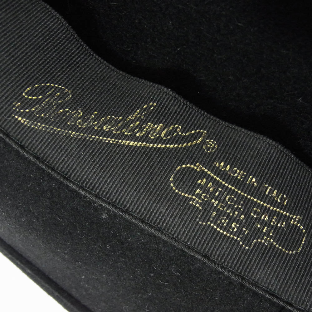 Borsalino ボルサリーノ Alessandria アレッサンドリア フェルト 中折れハット 帽子 ブラック系【中古】