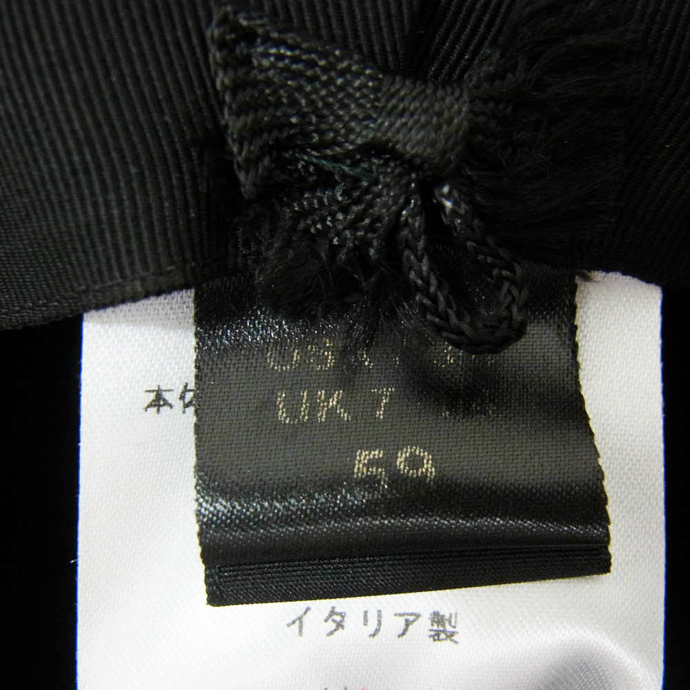 Borsalino ボルサリーノ Alessandria アレッサンドリア フェルト 中折れハット 帽子 ブラック系【中古】