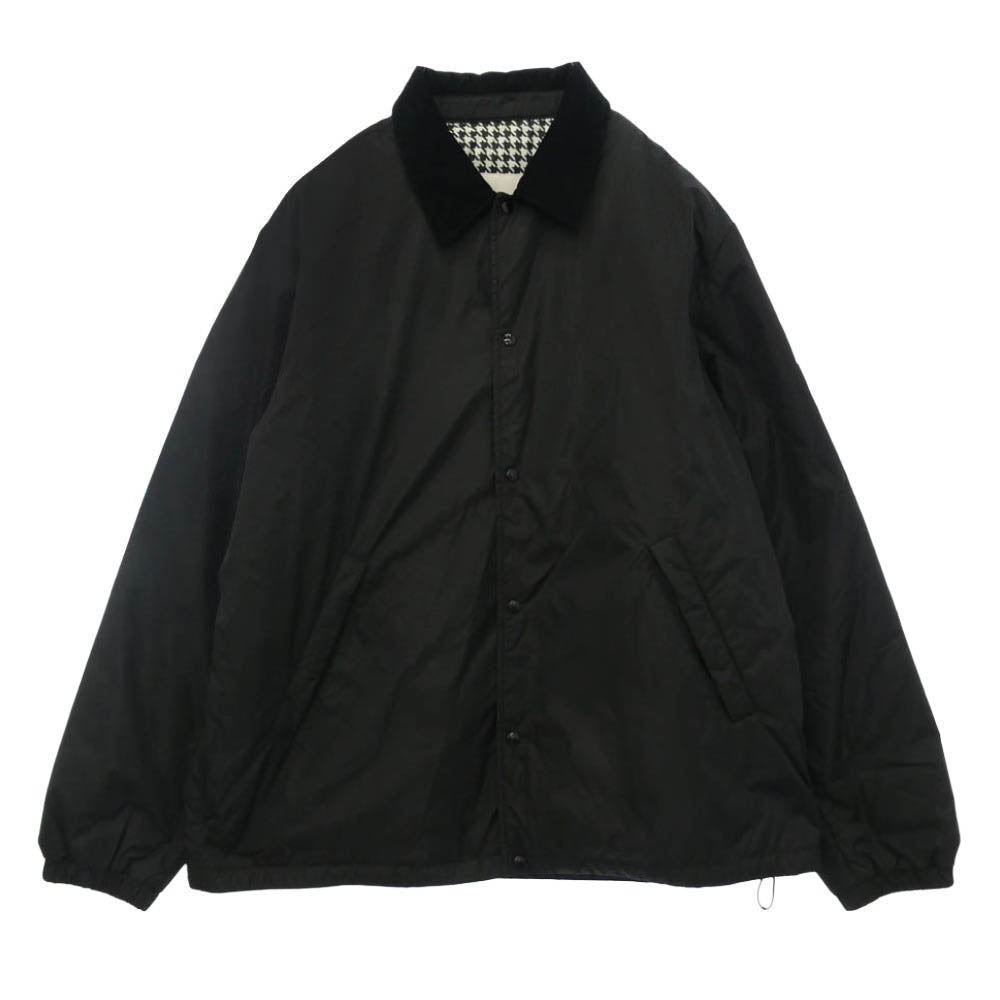 MONCLER モンクレール FRAGMENT DESIGN フラグメントデザイン 23AW I209U1A00010 × FRAGMENTdesign DAFFODIL フラグメントデザイン ダッフォデイルズ ステンカラー ロゴ プリントコーチ ジャケット ダウン フェザー混 ジャケット 2 ブラック系 2【中古】