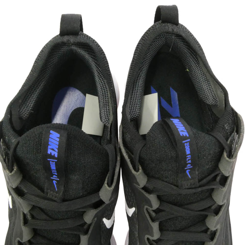 NIKE ナイキ CT2392-001 Zoom Fly 4 ズーム フライ ローカット スニーカー ブラック系 ホワイト系 28cm【中古】