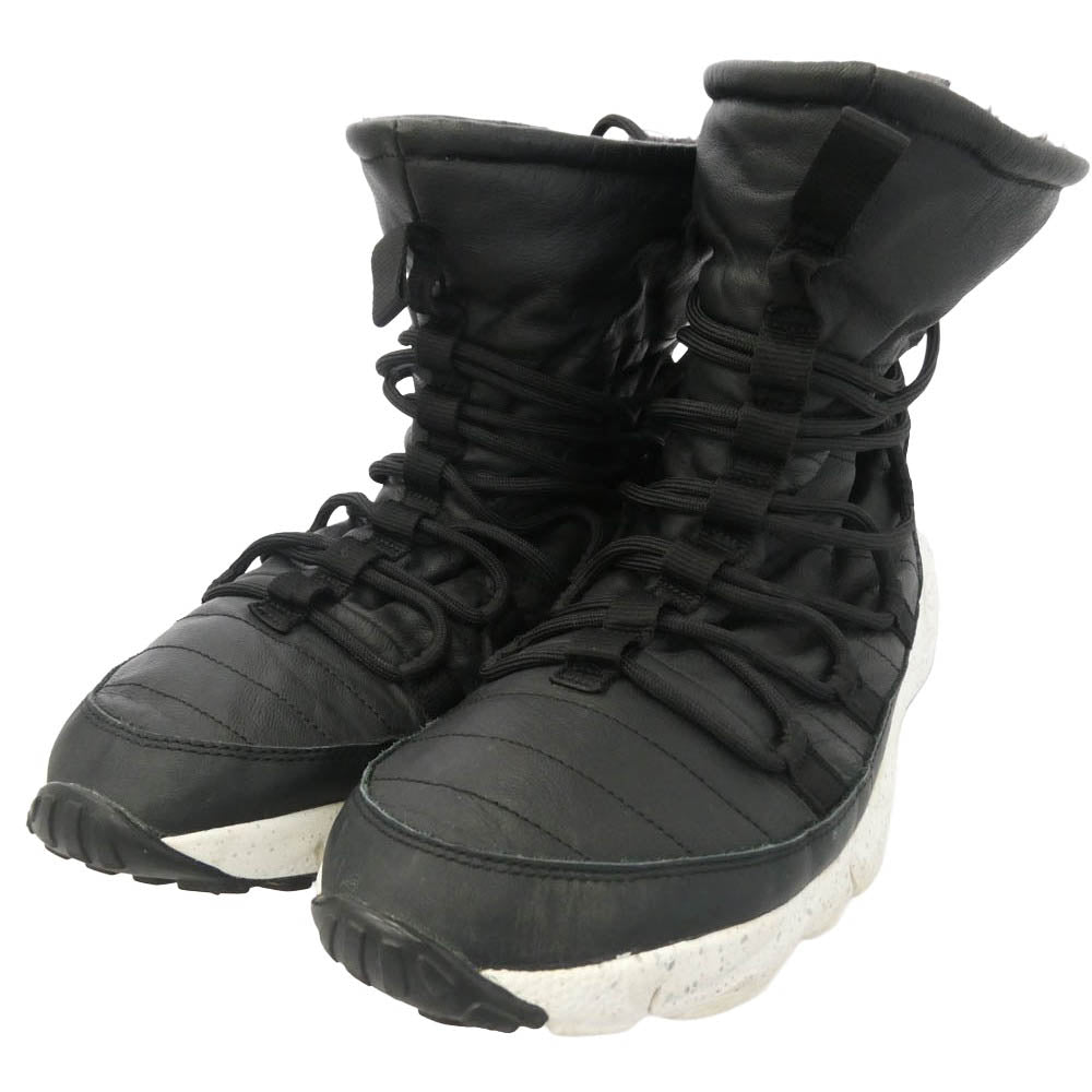 NIKE ナイキ 728746-001 FOOTSCAPE ROUTE SNEAKERBOOT フットスケープ ルート スニーカー ブーツ ブラック系 ホワイト系 28.5cm【中古】
