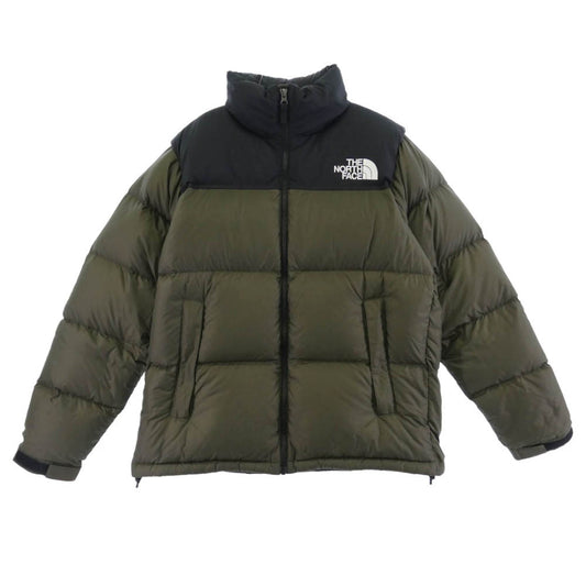 THE NORTH FACE ノースフェイス ND92335 NUPTSE JACKET ヌプシ ダウン ジャケット モスグリーン系 M【中古】