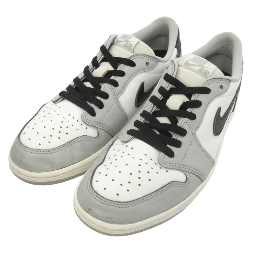 NIKE ナイキ CZ0790-110 Air Jordan 1 Retro Low OG Barons AJ1 エアジョーダン1 レトロ ロー バロンズ ローカット スニーカー ホワイト系 グレー系 28.5cm【中古】