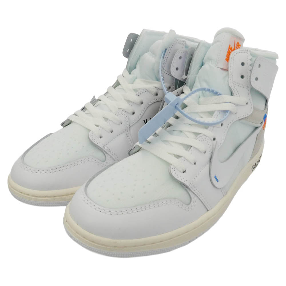NIKE ナイキ AA3834-100 × Virgil Abloh Archive (V.A.A.) ヴァージルアブローアーカイブ Air Jordan 1 Retro High OG Alaska AJ1 エアジョーダン1 レトロ ハイ アラスカ ハイカット スニーカー ホワイト系 28.5cm【新古品】【未使用】【中古】