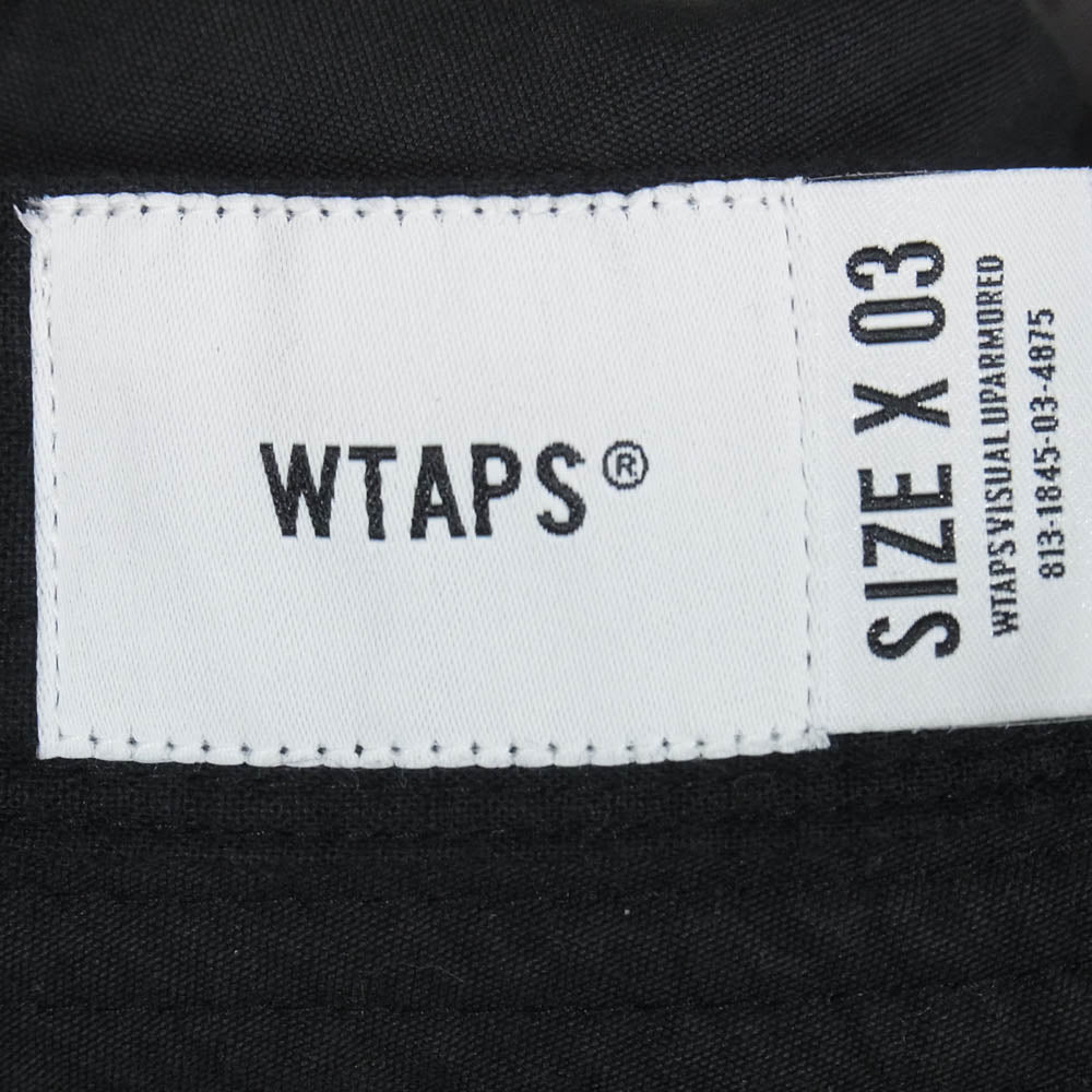 WTAPS ダブルタップス 20AW 202HCDT-HT16 BUCKET / HAT / NYCO. OXFORD バケットハット 帽子 ブラック系 03【中古】