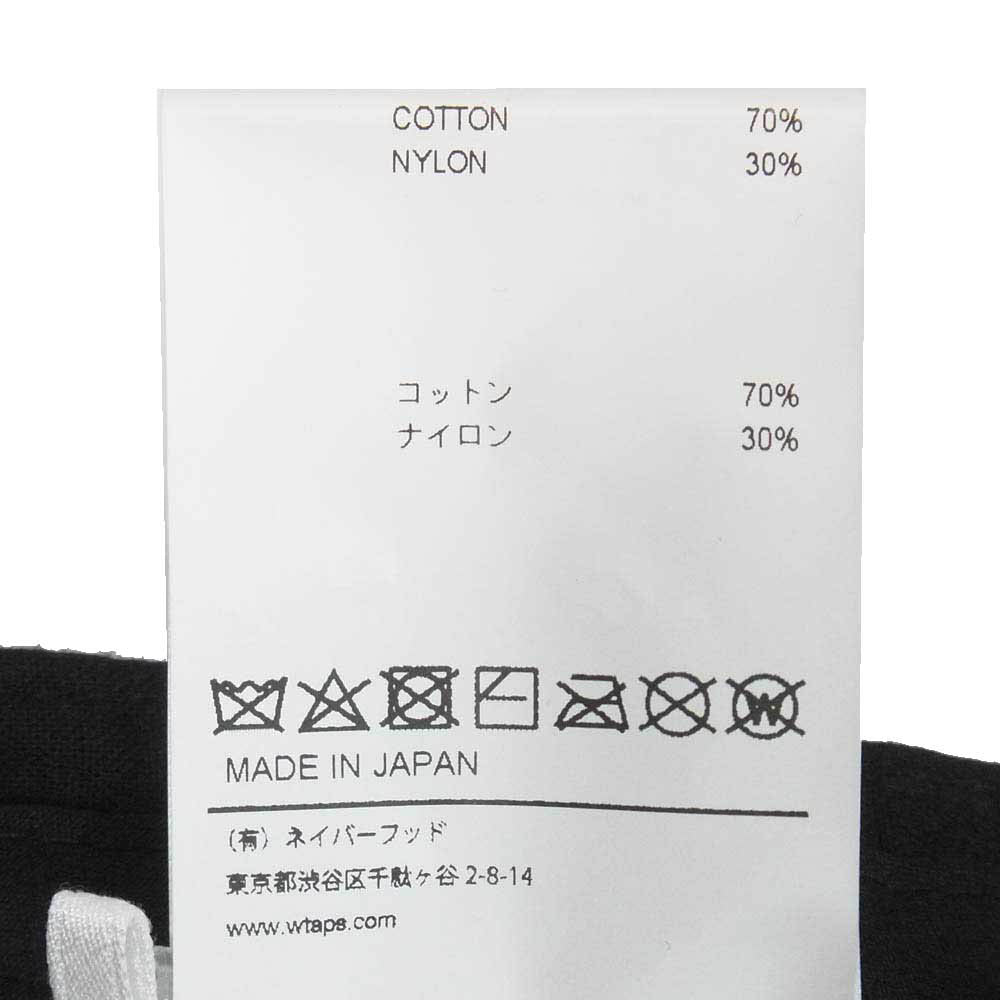WTAPS ダブルタップス 20AW 202HCDT-HT16 BUCKET / HAT / NYCO. OXFORD バケットハット 帽子 ブラック系 03【中古】