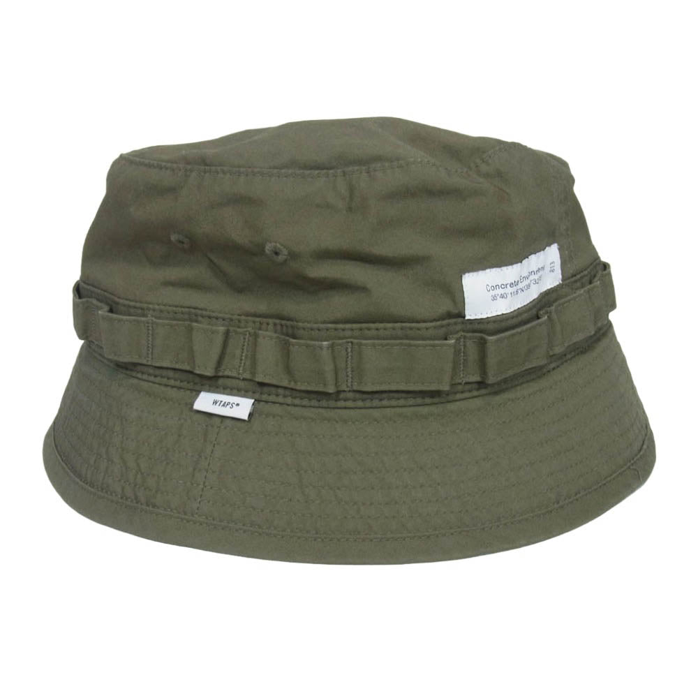 WTAPS ダブルタップス 21SS 211HCDT-HT16 JUNGLE/HAT/COTTON.WEATHER ジャングル ハット コットン ウェザー 帽子 カーキ系 3【中古】