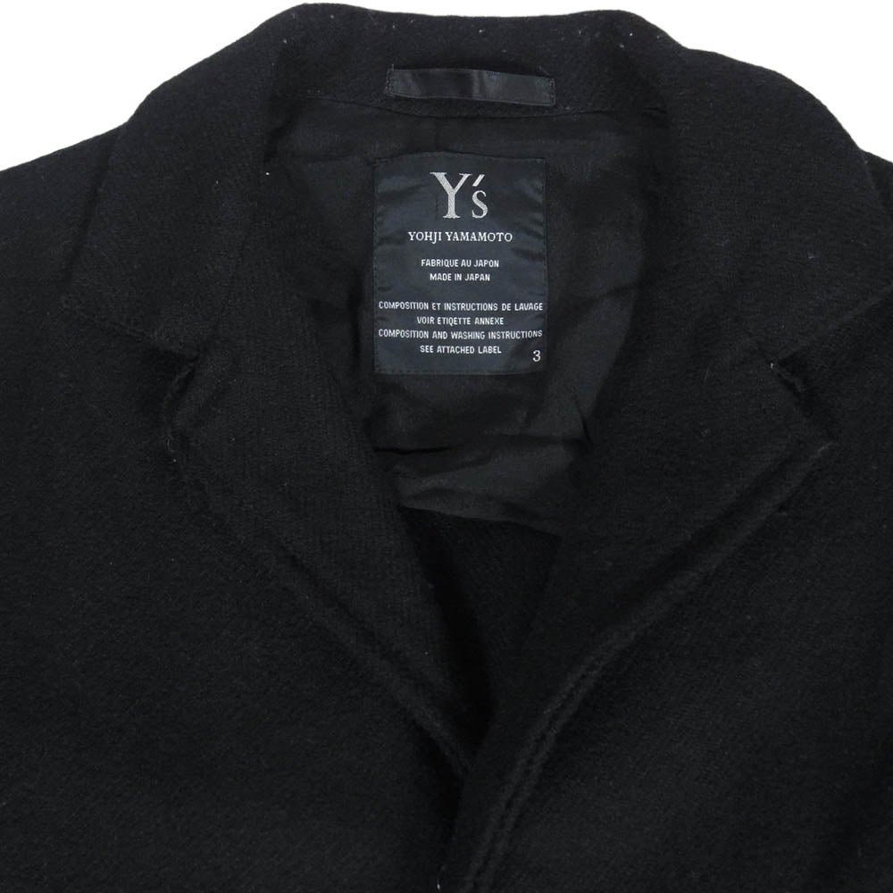 Y's Yohji Yamamoto ワイズ ヨウジヤマモト YY-J02-143 98AW アーカイブ ウール テーラード ジャケット ブラック系 3【中古】
