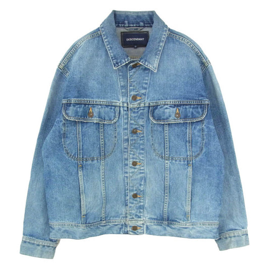 DESCENDANT ディセンダント 21SS 211WVDS-JKM02 BRONC DENIM JACKET カバーオール デニム ジャケット インディゴブルー系 3【中古】