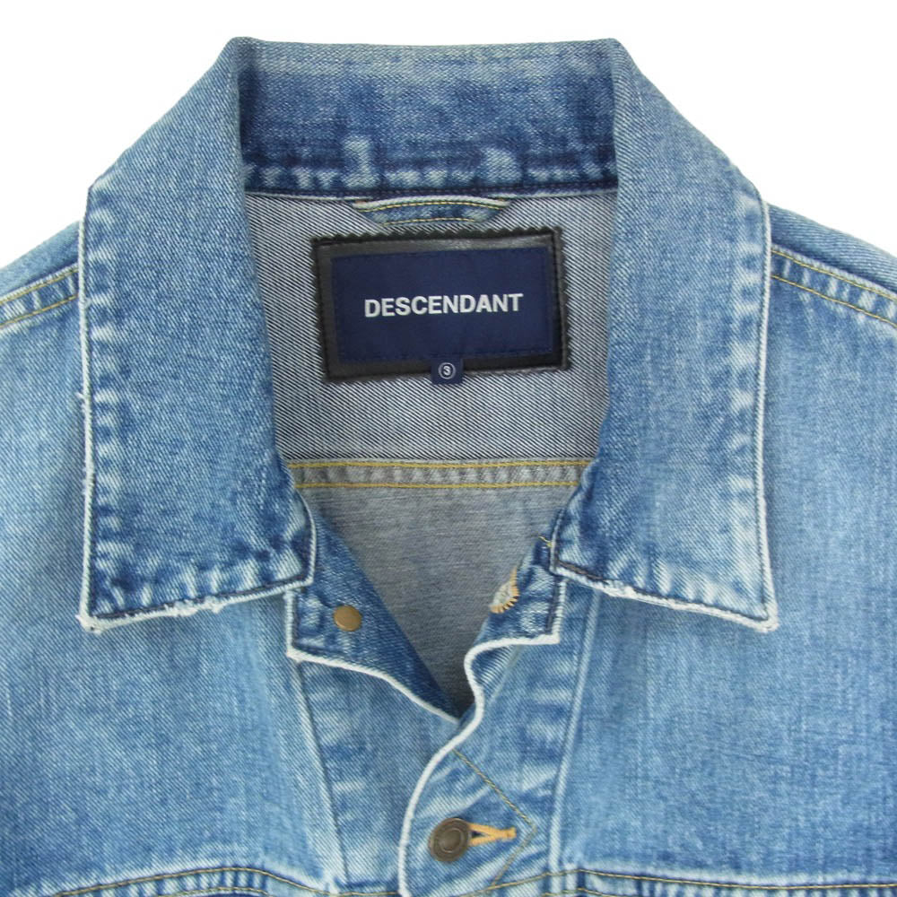DESCENDANT ディセンダント 21SS 211WVDS-JKM02 BRONC DENIM JACKET カバーオール デニム ジャケット インディゴブルー系 3【中古】