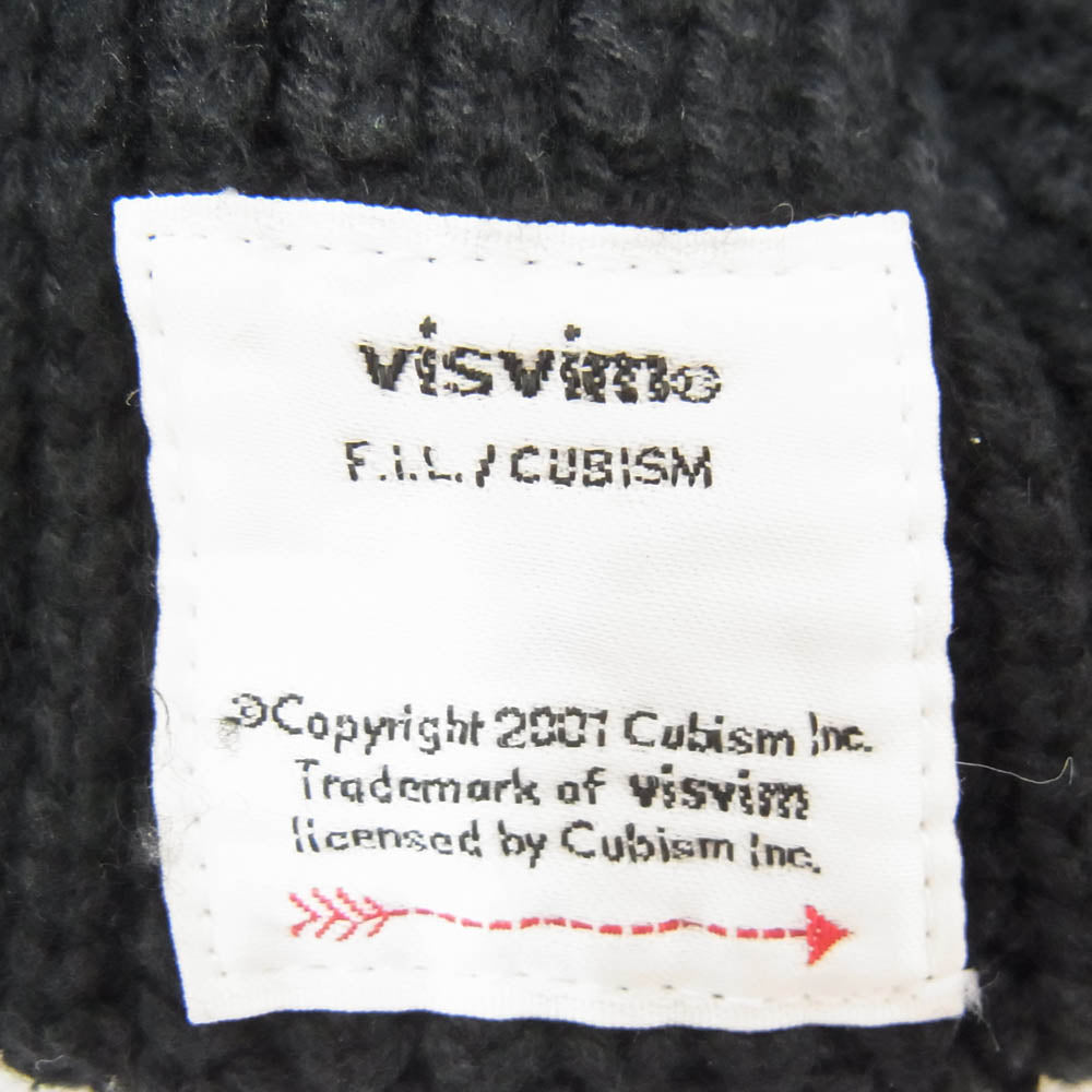 VISVIM ビズビム 0121103003017 KNIT CAP COTTON コットン ニットキャップ ブラック系 F【中古】