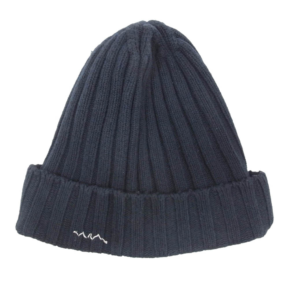 VISVIM ビズビム 0121103003016 KNIT CAP COTTON コットン ニットキャップ ネイビー系 F【中古】