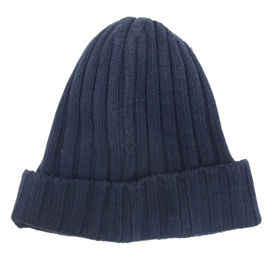 VISVIM ビズビム 0121103003016 KNIT CAP COTTON コットン ニットキャップ ネイビー系 F【中古】