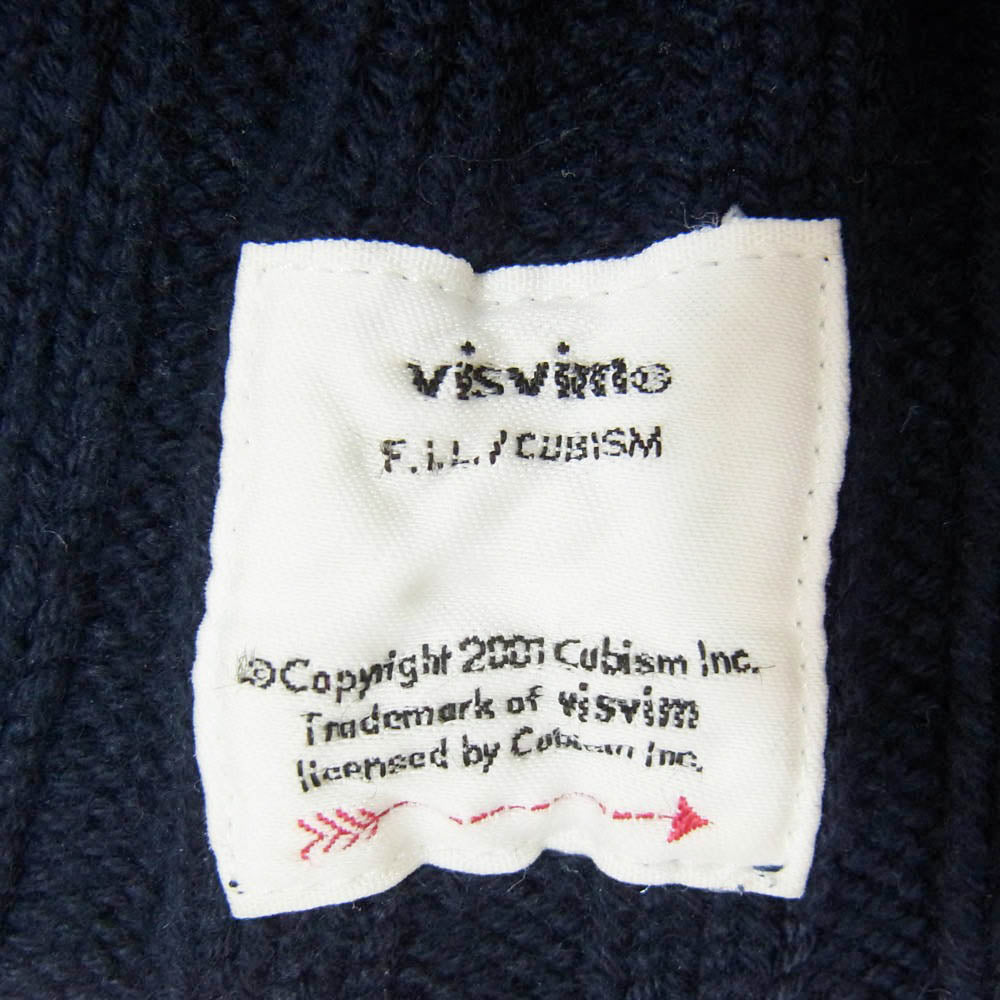 VISVIM ビズビム 0121103003016 KNIT CAP COTTON コットン ニットキャップ ネイビー系 F【中古】