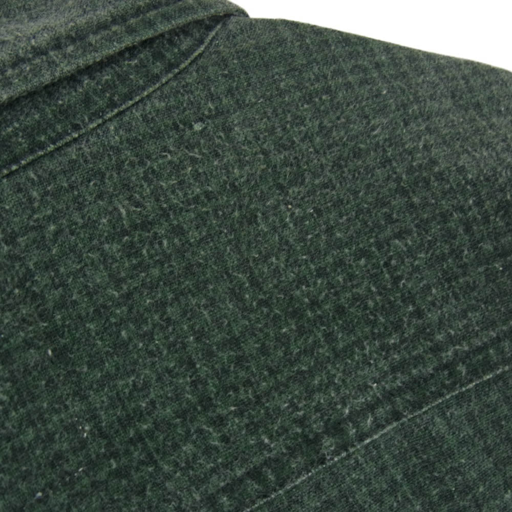 VISVIM ビズビム 0121105011008 LUMBER KHADI CHECK L/S DMGD ランバー カディ チェック ロングスリーブ ダメージ加工 長袖シャツ グリーン系 3【中古】