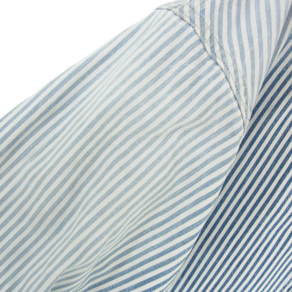 VISVIM ビズビム 22SS 0122105006006 COVERALL HICKORY ヒッコリー カバーオール ジャケット ブルー系 3【中古】