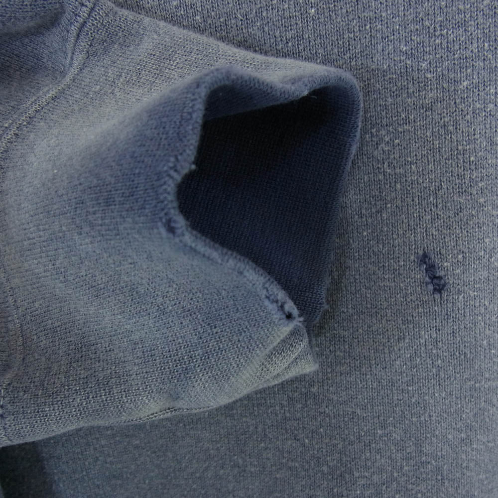 VISVIM ビズビム 22AW 0522905010003 CONTRARY DEPT JUMBO SB HOODIE P.O クラッシュ加工 ジャンボ フーディー スウェット パーカー ブルー系 4【中古】