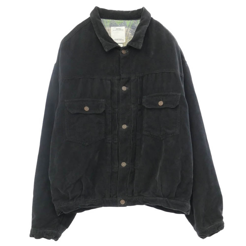 VISVIM ビズビム 23AW 0123405013007 101XX JKT CORDS コーデュロイ ジャケット ビンテージブランケット ブルゾン ダークグレー系 4【中古】