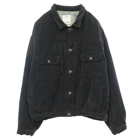 VISVIM ビズビム 23AW 0123405013007 101XX JKT CORDS コーデュロイ ジャケット ビンテージブランケット ブルゾン ダークグレー系 4【中古】