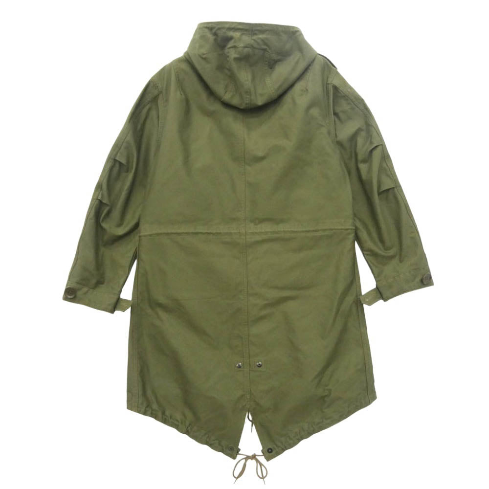 The REAL McCOY'S ザリアルマッコイズ 55-P-4982-30 M-1951 PARKA-SHELL フィッシュテール パーカー モッズ コート モスグリーン系 S【中古】