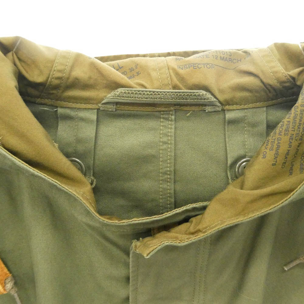The REAL McCOY'S ザリアルマッコイズ 55-P-4982-30 M-1951 PARKA-SHELL フィッシュテール パーカー モッズ コート モスグリーン系 S【中古】