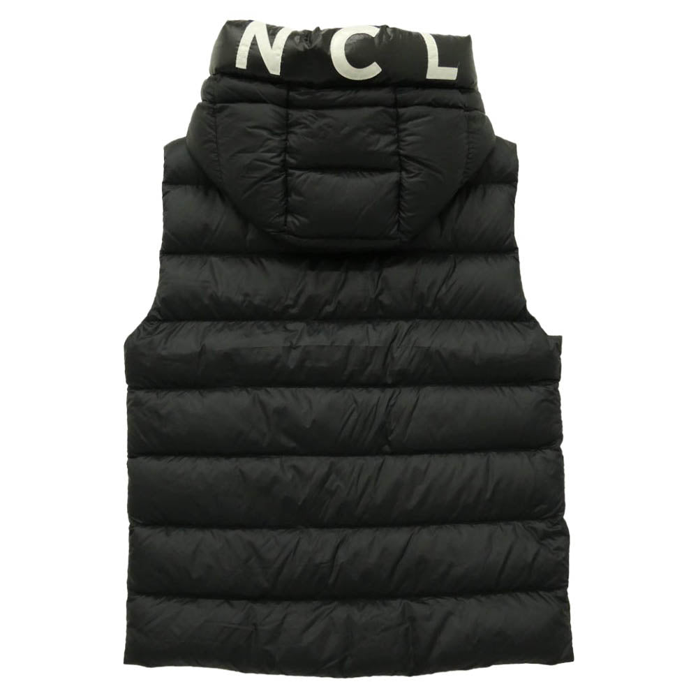 MONCLER モンクレール G20911A00018 53048 MONTREUIL GILET モントルイユ ジレ ロゴ ダウン ベスト ブラック系 999 1【中古】