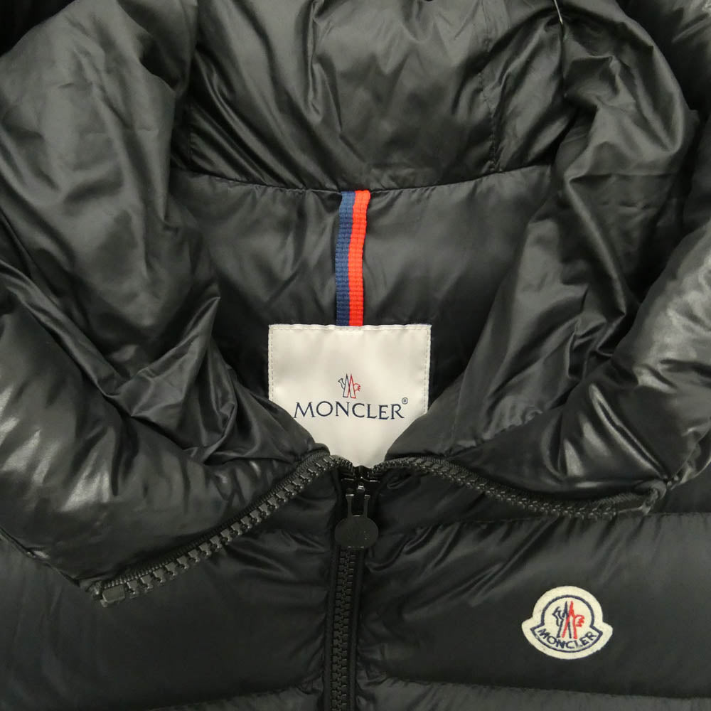 MONCLER モンクレール G20911A00018 53048 MONTREUIL GILET モントルイユ ジレ ロゴ ダウン ベスト ブラック系 999 1【中古】