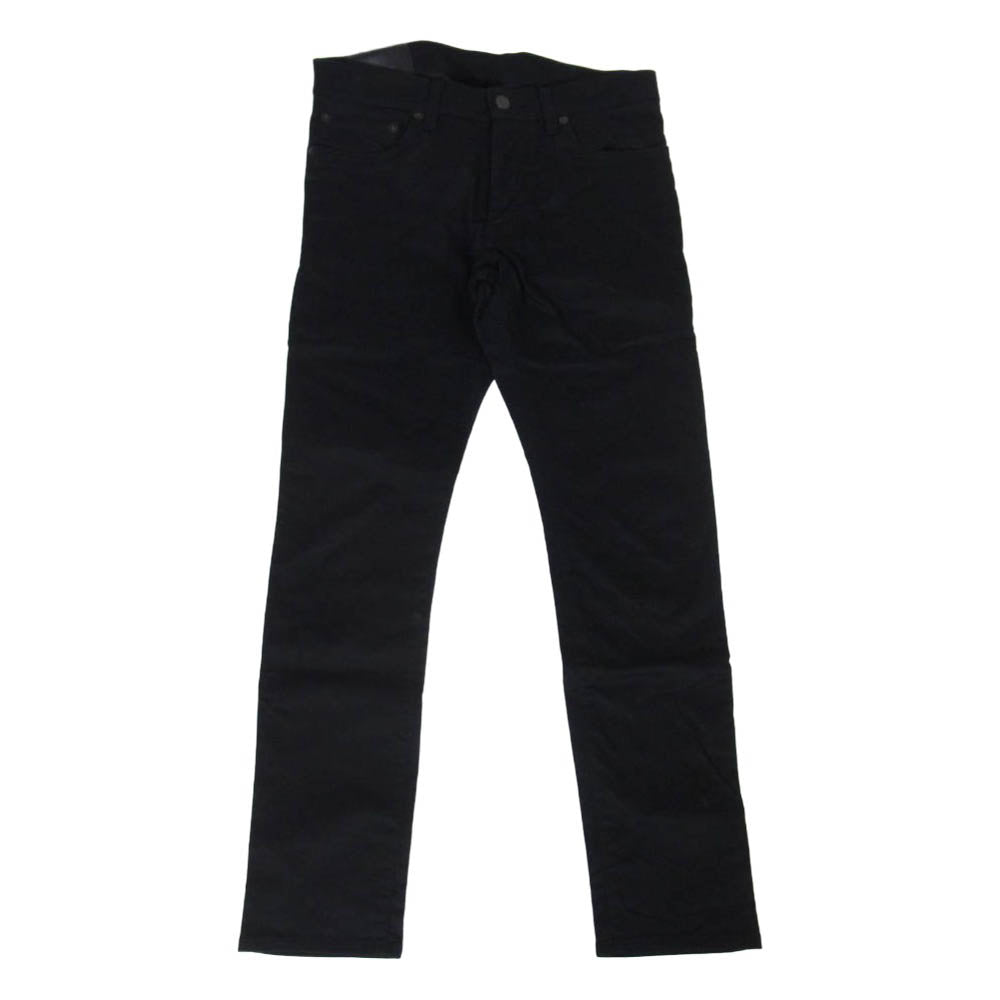 ATTACHMENT アタッチメント 15SS AP51-218 ストレッチ ウエポンチノ スーパー スリム ボタンフライ コットン パンツ ブラック系 2【中古】