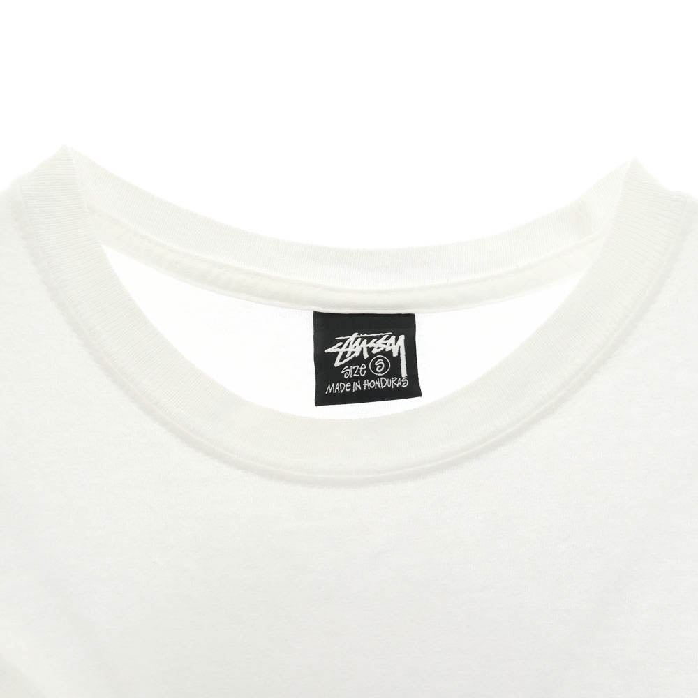 STUSSY ステューシー Tuff Stuff Tee タフ スタッフ Tシャツ 半袖 カットソー ホワイト系 S【中古】