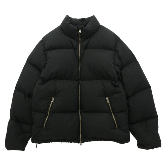 STUSSY ステューシー Down Puffer Nylon ダウン パッファ 袖ストックロゴ 刺繍 ナイロン ダウン ジャケット ブラック系 S【中古】