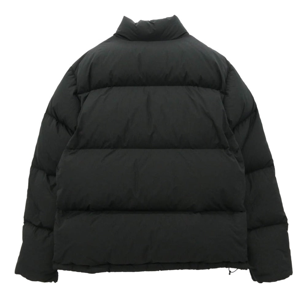STUSSY ステューシー Down Puffer Nylon ダウン パッファ 袖ストックロゴ 刺繍 ナイロン ダウン ジャケット ブラック系 S【中古】