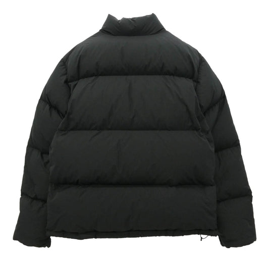 STUSSY ステューシー Down Puffer Nylon ダウン パッファ 袖ストックロゴ 刺繍 ナイロン ダウン ジャケット ブラック系 S【中古】