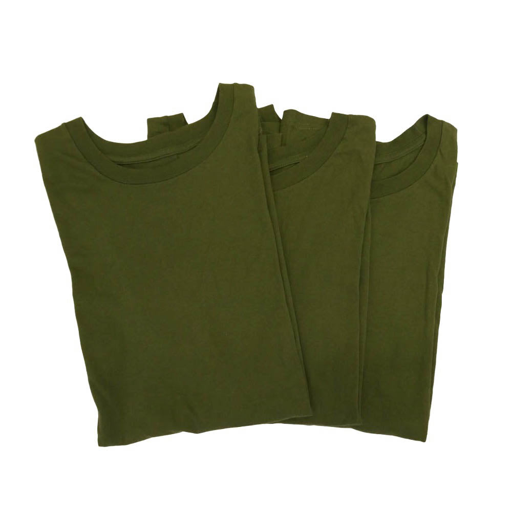 WTAPS ダブルタップス 3-pack SKIVVIES TEE 3-pack スキビーズ 3枚 パック 半袖 Tシャツ カーキ系 S【中古】
