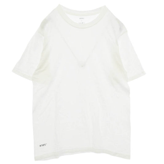 WTAPS ダブルタップス 3-pack SKIVVIES TEE 3-pack スキビーズ 3枚 パック 半袖 Tシャツ ホワイト系 S【中古】