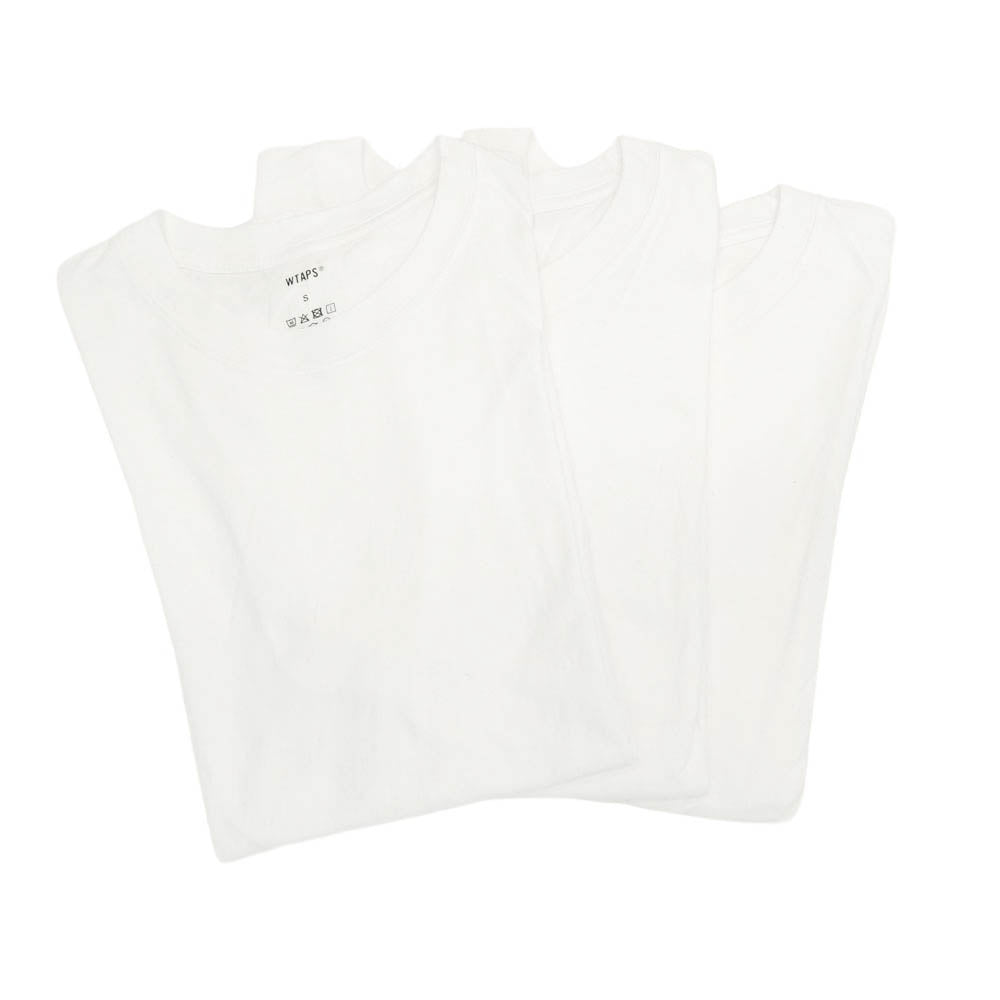 WTAPS ダブルタップス 3-pack SKIVVIES TEE 3-pack スキビーズ 3枚 パック 半袖 Tシャツ ホワイト系 S【中古】