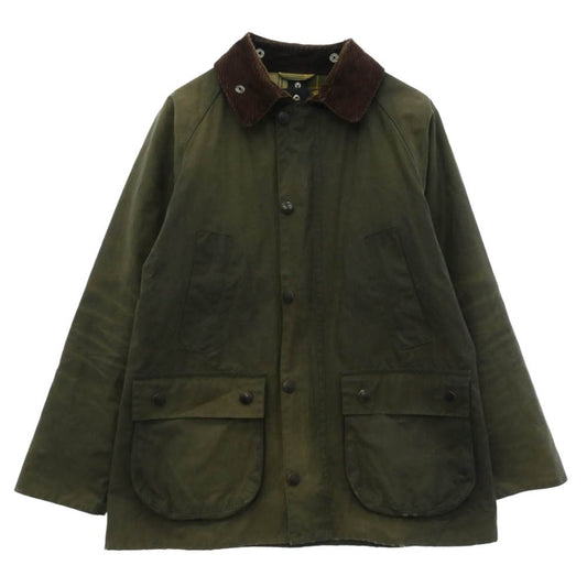 Barbour バブアー 1602128 BEDALE SL ビデイル オイルドジャケット スリムフィット ジャケット カーキ系 36【中古】
