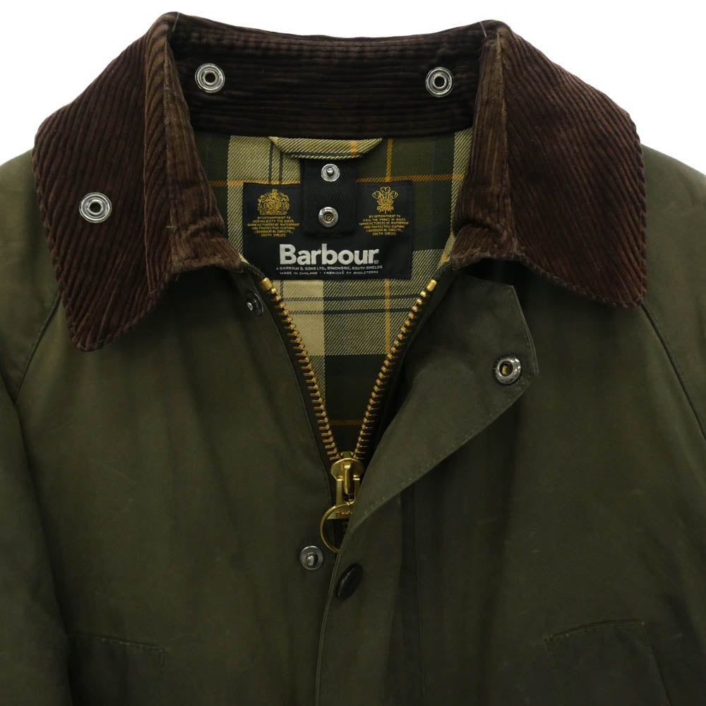 Barbour バブアー 1602128 BEDALE SL ビデイル オイルドジャケット スリムフィット ジャケット カーキ系 36【中古】