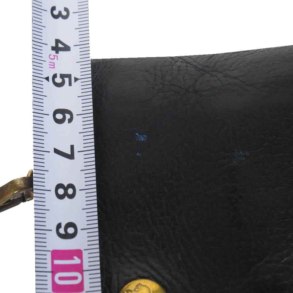 IL BISONTE イルビゾンテ 412232 ウォレットチェーン付き トラッカー ロングウォレット 長財布 ブラック系【中古】