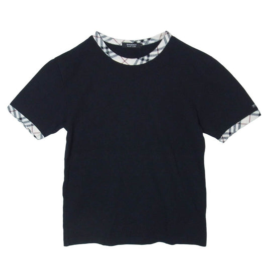 BURBERRY BLACK LABEL バーバリーブラックレーベル BMV51-980-09 ノバチェック Tシャツ 半袖 カットソー ブラック系 2【中古】