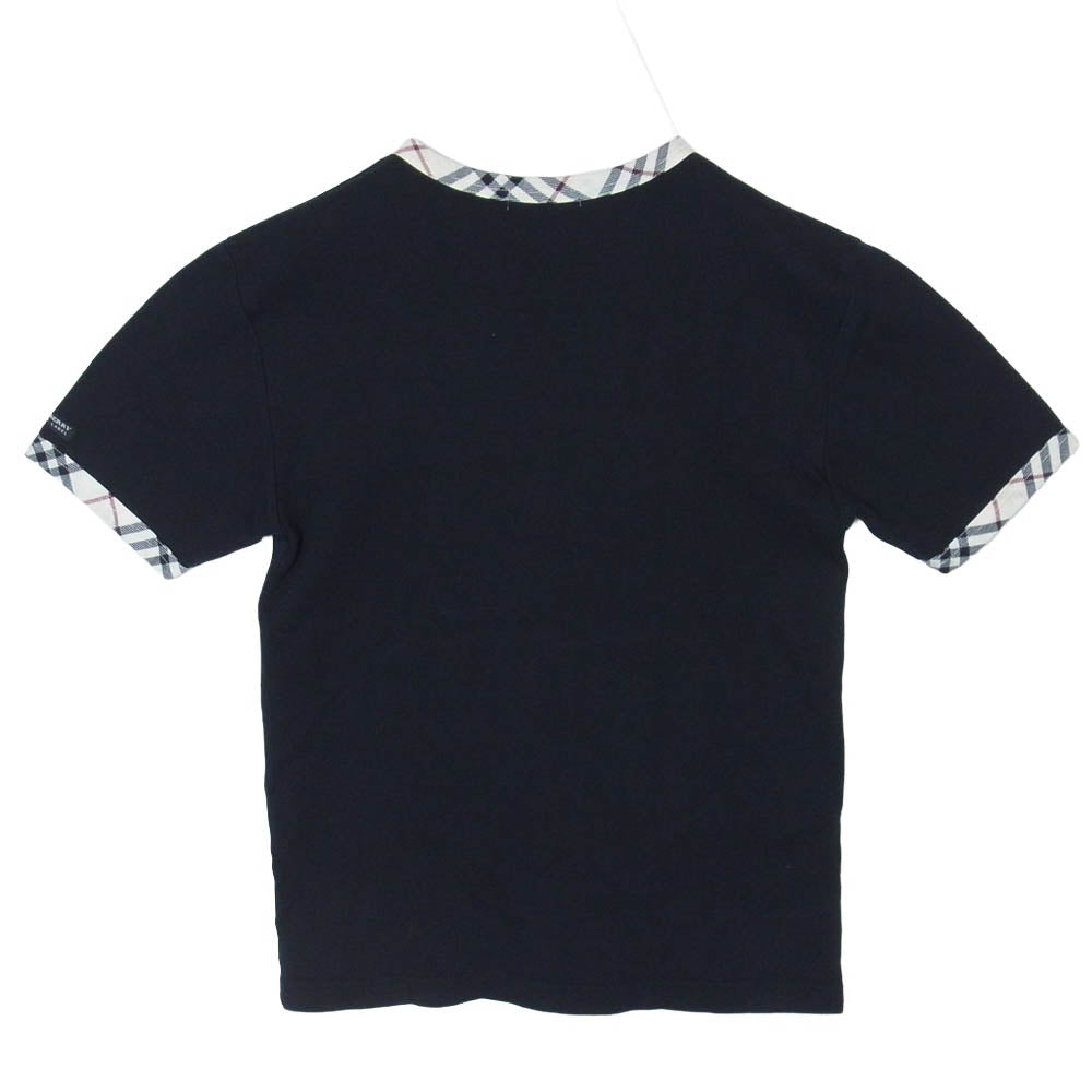 BURBERRY BLACK LABEL バーバリーブラックレーベル BMV51-980-09 ノバチェック Tシャツ 半袖 カットソー ブラック系 2【中古】