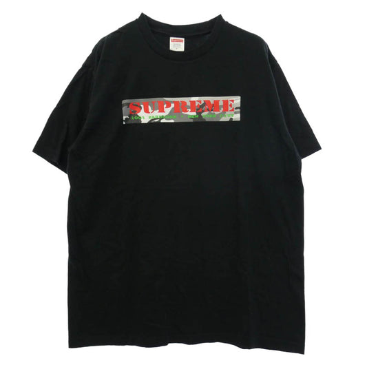 Supreme シュプリーム 25SS Hardcore Tee ハードコア プリント Tシャツ 半袖 カットソー ブラック系 L【中古】