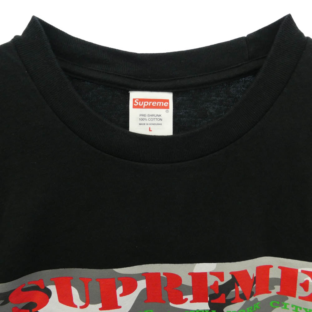 Supreme シュプリーム 25SS Hardcore Tee ハードコア プリント Tシャツ 半袖 カットソー ブラック系 L【中古】