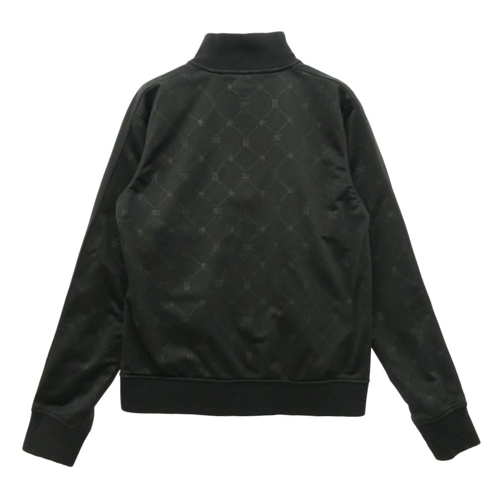 STUSSY ステューシー 00s 25th Anniversary 25周年 ストックロゴ 総柄 トラック ジャケット 中国製 ブラック系 S【中古】