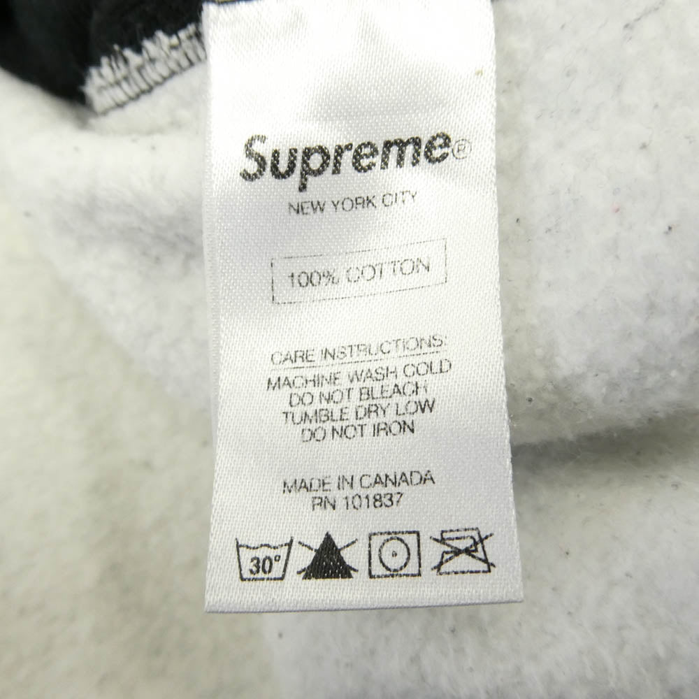 Supreme シュプリーム 14AW Arch Logo Plaid Pullover Hoodie アーチ ロゴ チェック プルオーバー スウェット パーカー ブラック系 ホワイト系 M【中古】